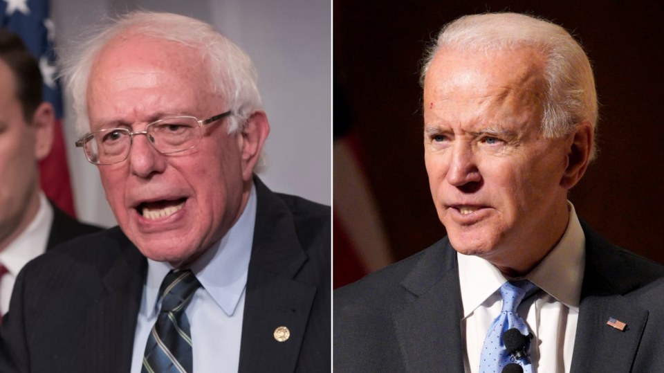 Bernie Sanders a Joe Biden